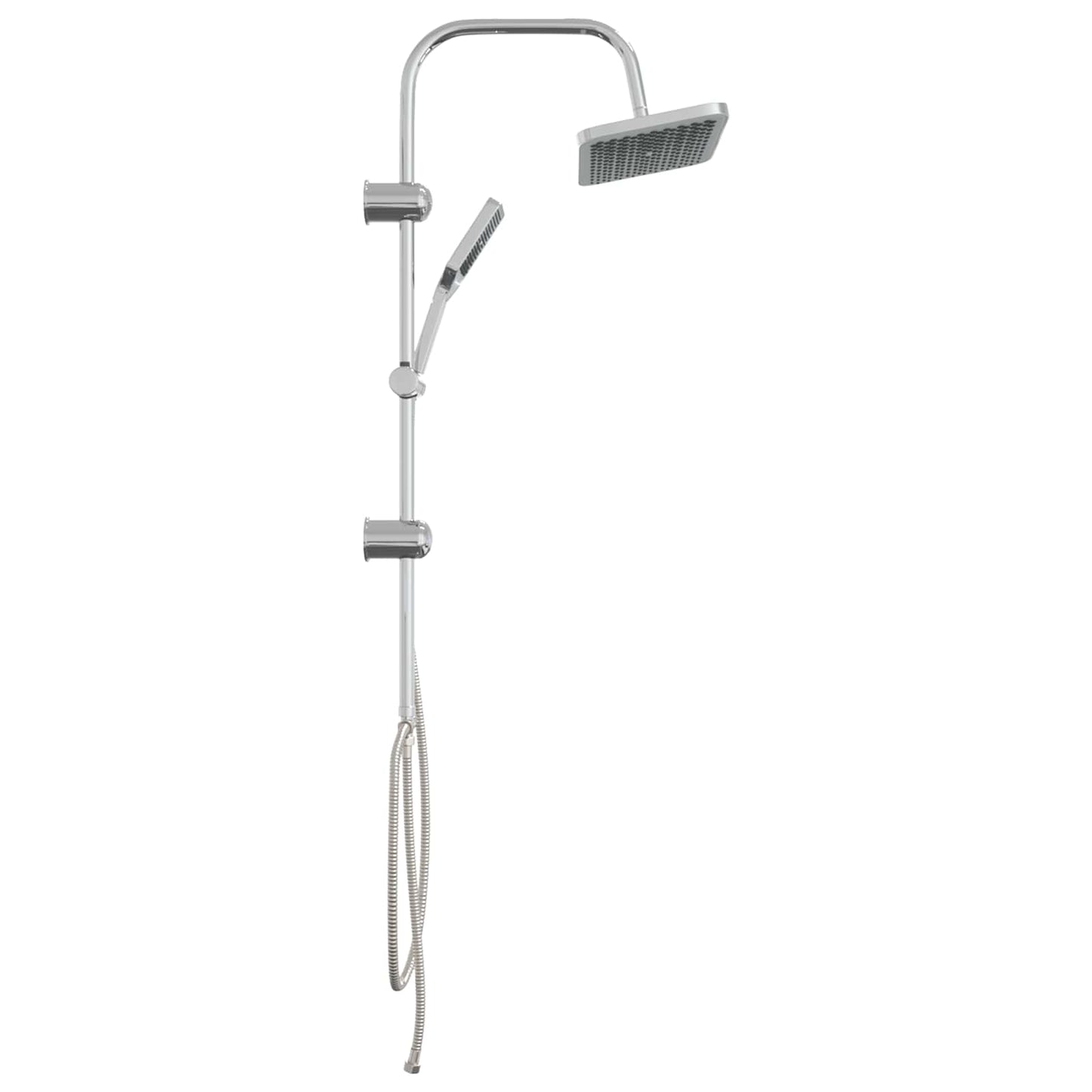 Brusesystem med bruserhoved Krom Rustfrit stål 48 x 30 x 100 cm