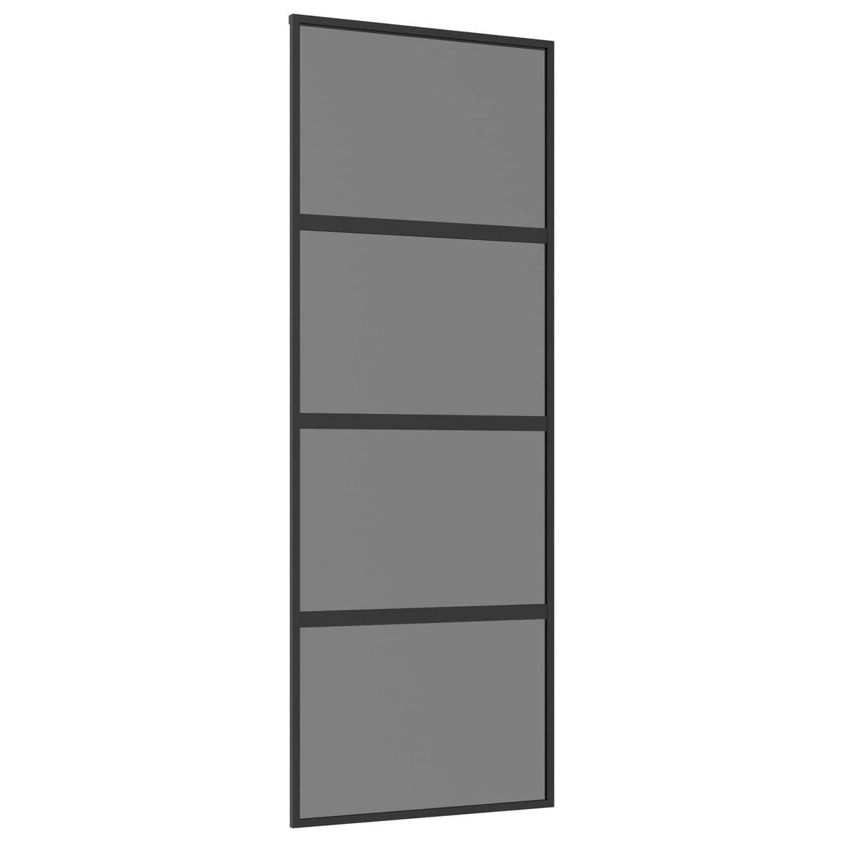 Skydedør 76 x 205 cm Hærdet Glas og Aluminium