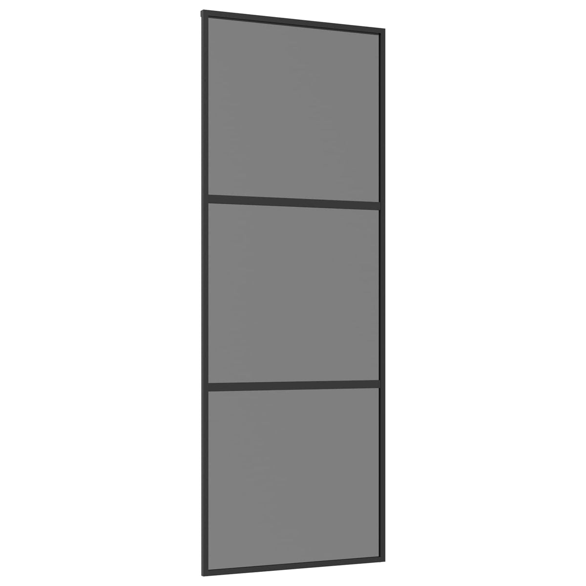 Skydedør 76 x 205 cm Hærdet Glas og Aluminium