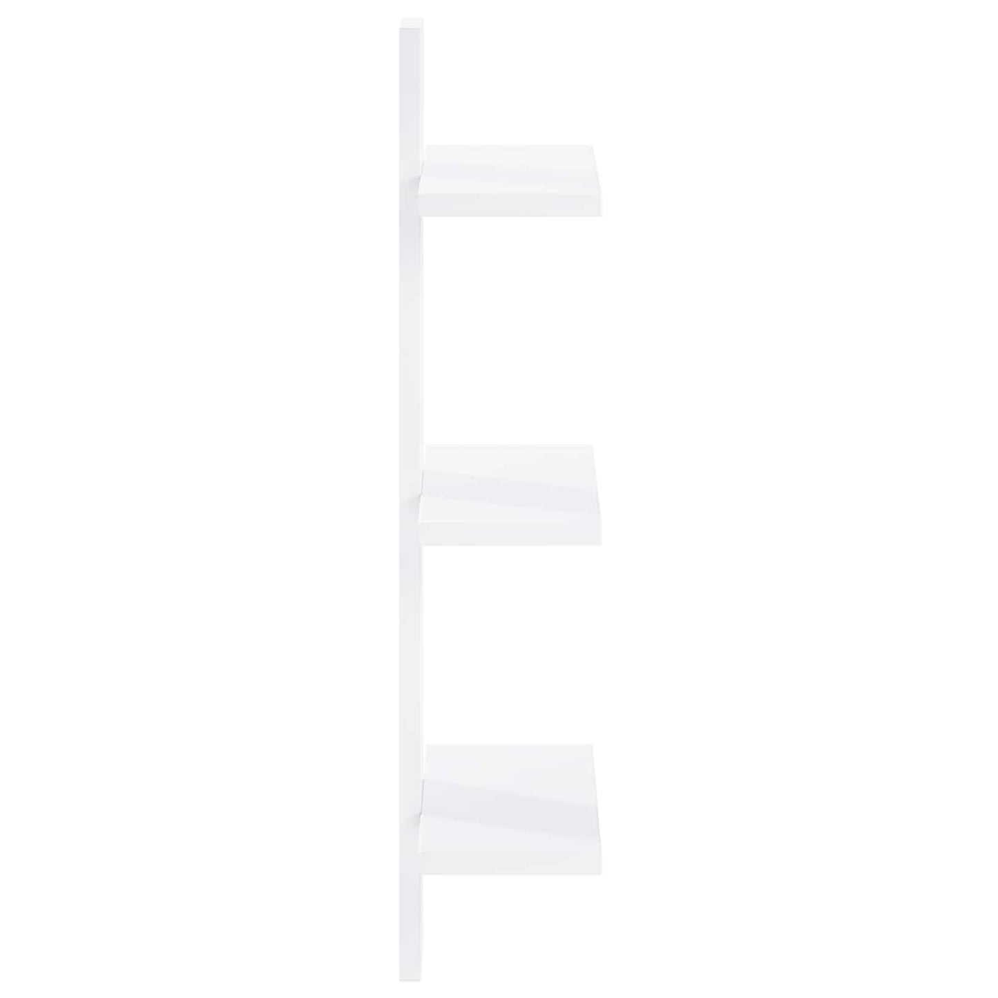 Væghylde Hvid 30 x 13.5 x 64.5 cm Konstrueret træ