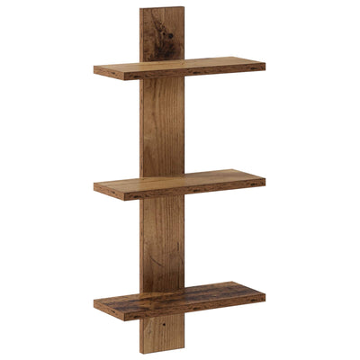 Væghylde Gammelt træ 30 x 13.5 x 64.5 cm Konstrueret træ