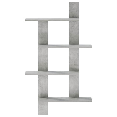Væghylde Betongrå 61 x 13,5 x 105 cm Konstrueret træ