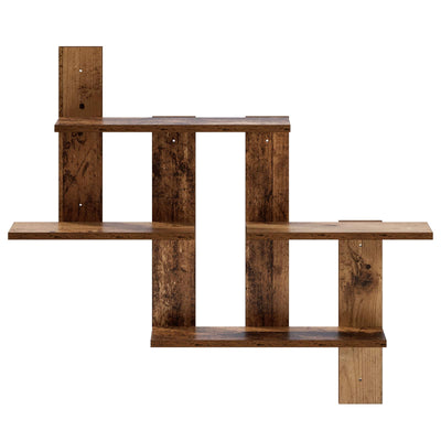 Væghylde Gammelt træ 85 x 13,5 x 73,5 cm Konstrueret træ