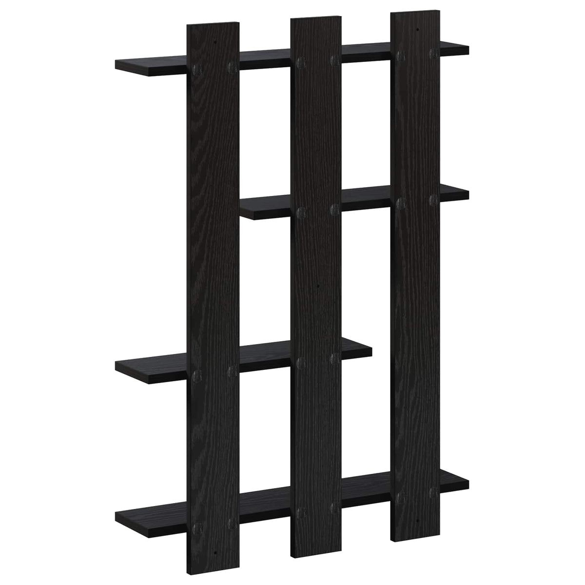 Væghylde Sort eg 61 x 13,5 x 88 cm Konstrueret træ