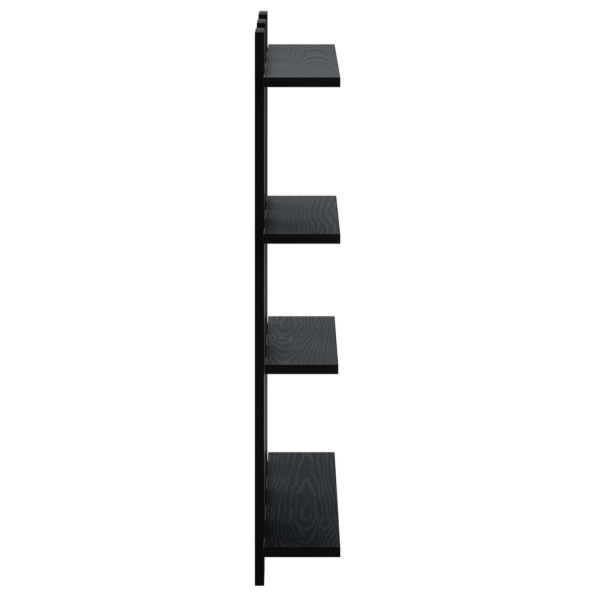 Væghylde Sort eg 61 x 13,5 x 88 cm Konstrueret træ