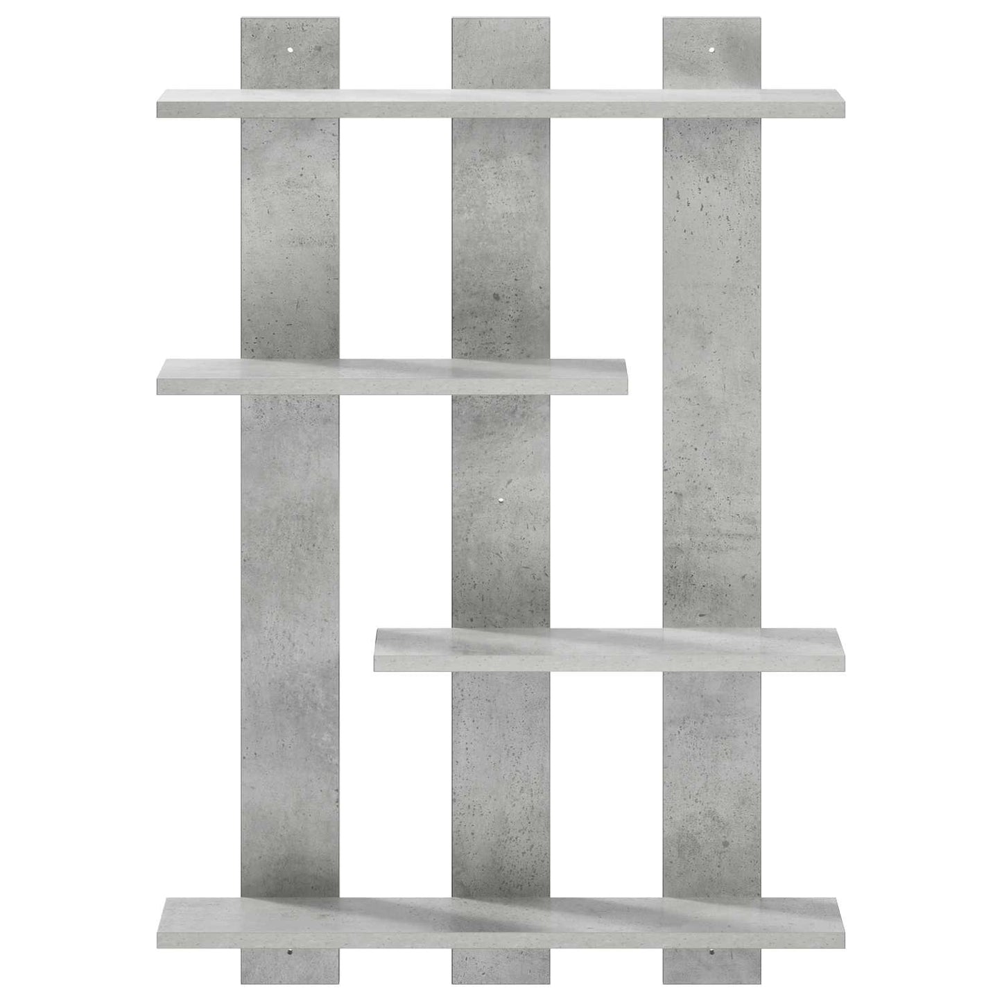 Væghylde Betongrå 61 x 13,5 x 88 cm Konstrueret træ
