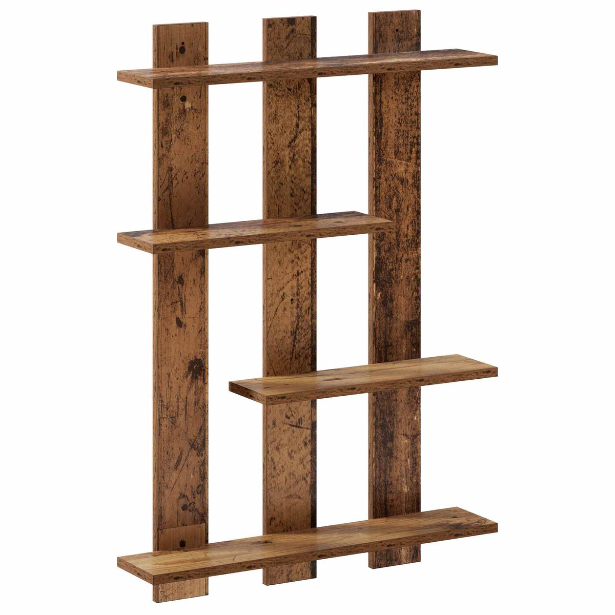 Væghylde Gammelt træ 61 x 13,5 x 88 cm Konstrueret træ