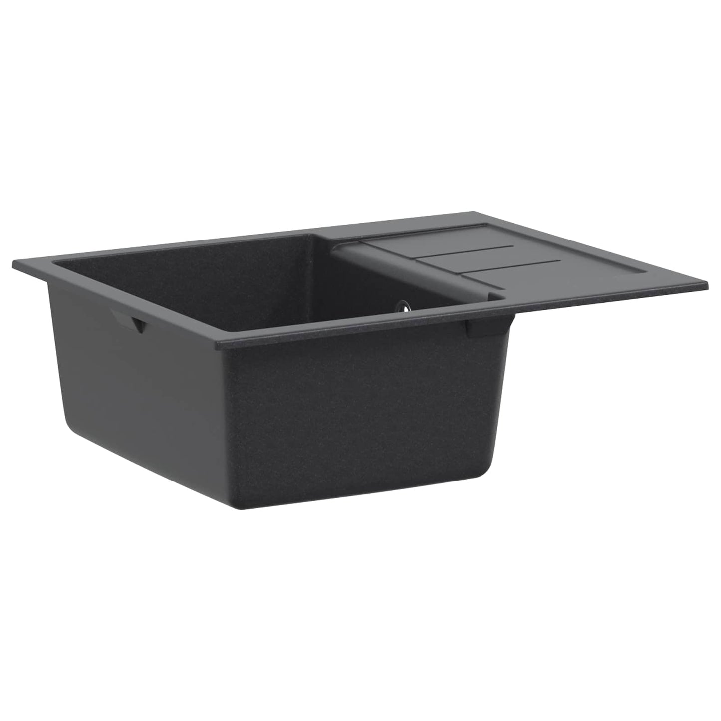 Køkkenvask med enkeltkumme Granite 62 x 50 x 20 cm Grafitgrå