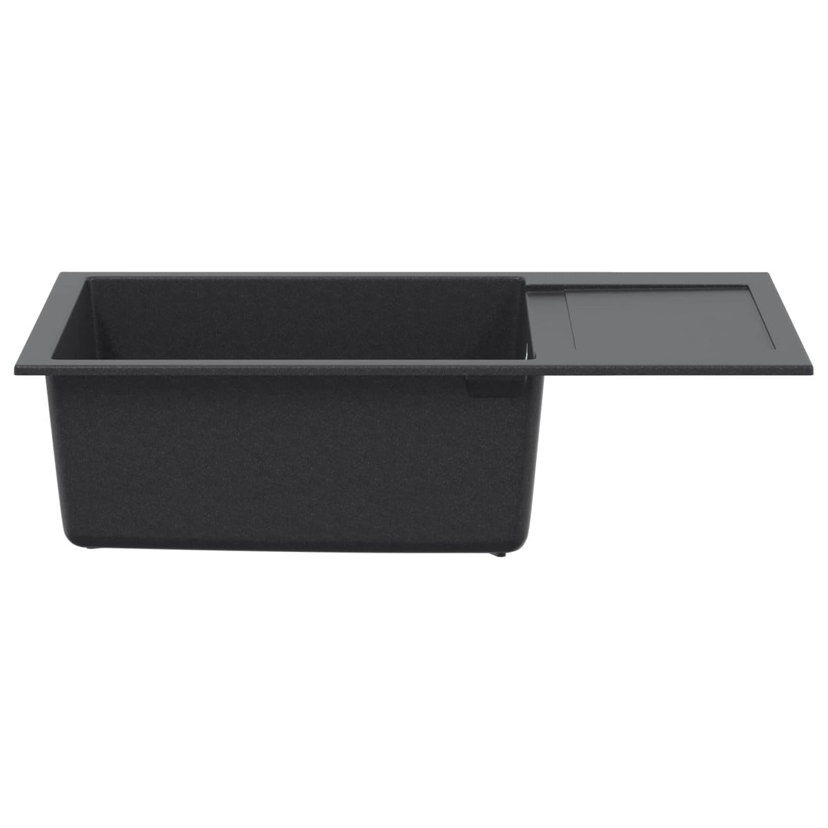 Køkkenvask med enkeltkumme Granite 78 x 50 x 20 cm Grafitgrå