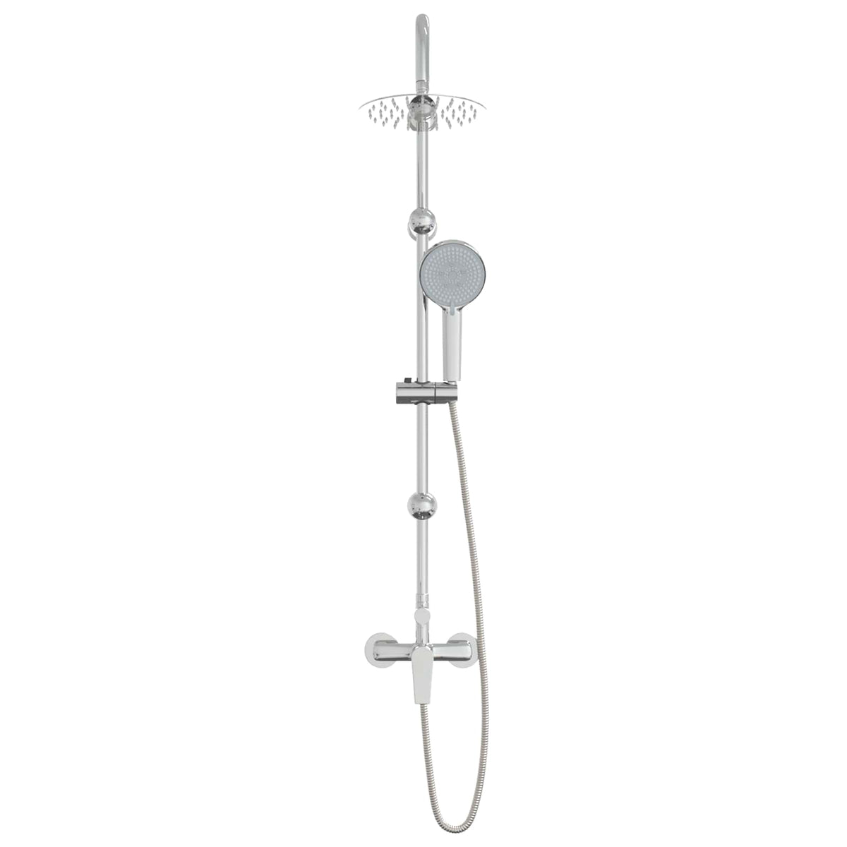 Brusesystem Krom Rustfrit stål 21 x 48 x 112 cm