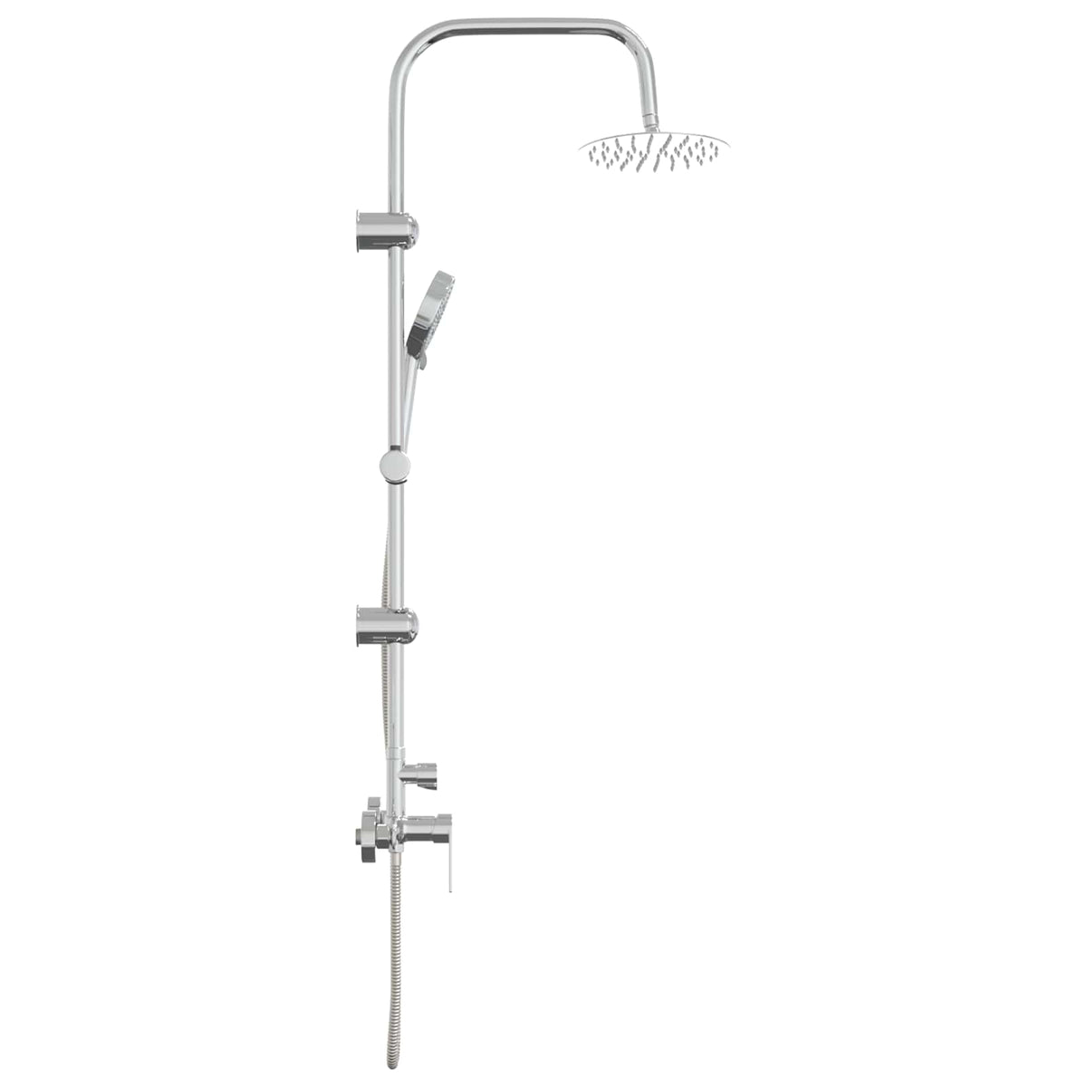 Brusesystem Krom Rustfrit stål 21 x 48 x 112 cm