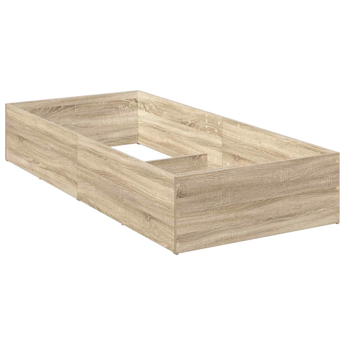 Sengeomkransning til justerbar sengebund Sonoma-eg 90 x 200 cm