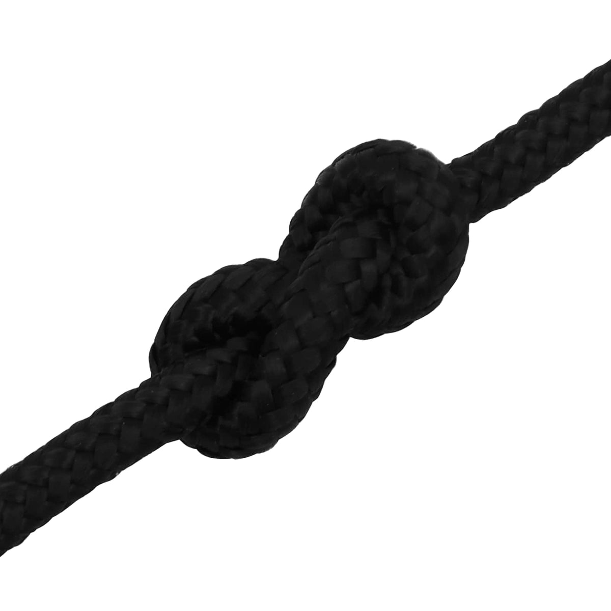 Multifunktionelt universaltov 10 mm 50 m Sort Polyester