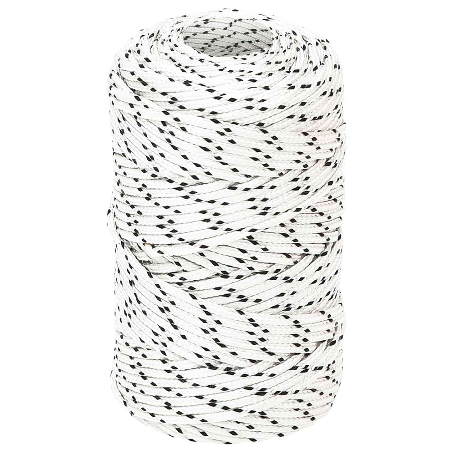 Multifunktionelt universaltov 2 mm 500 m Hvid Polyester