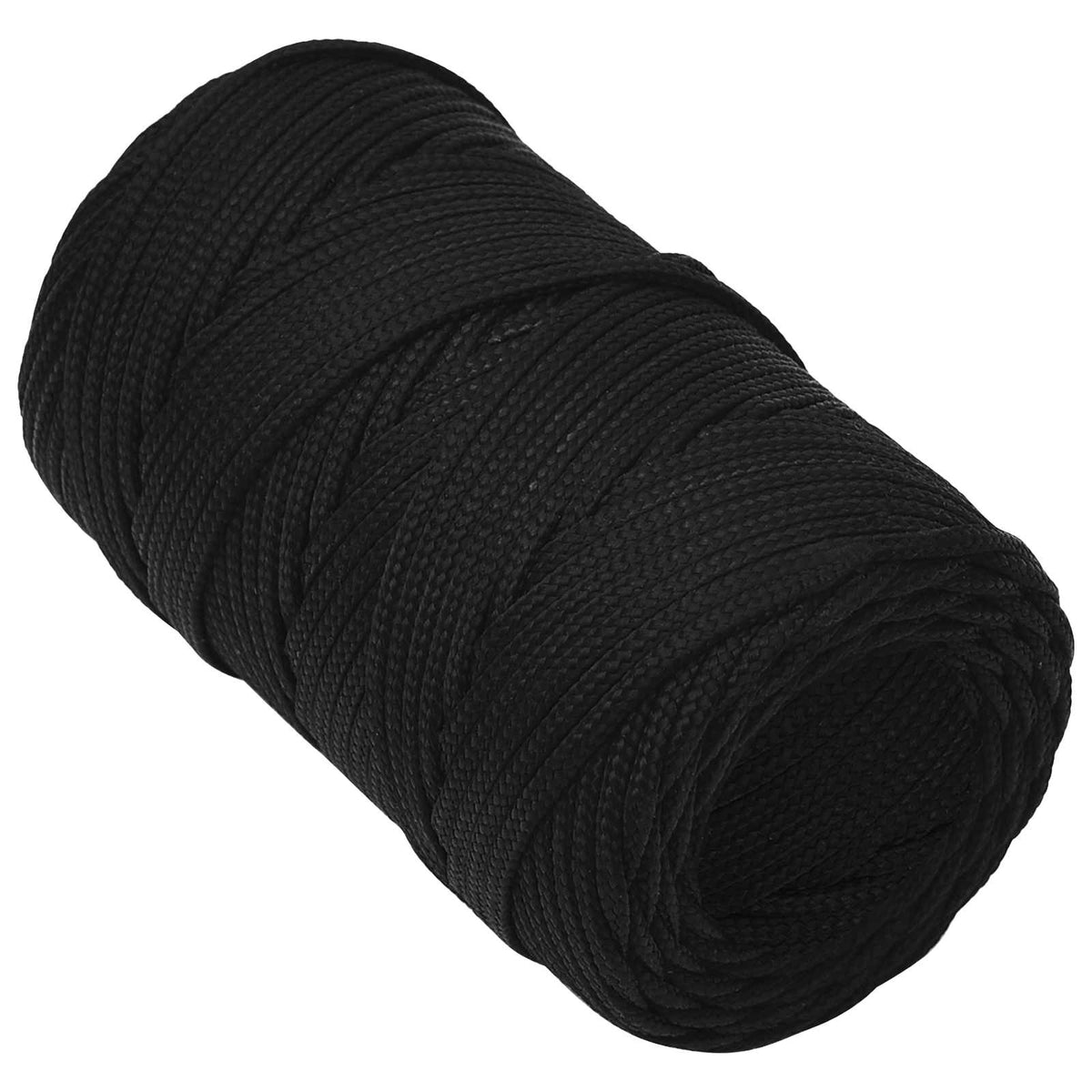 Multifunktionelt universaltov 2 mm 100 m Sort Polyester