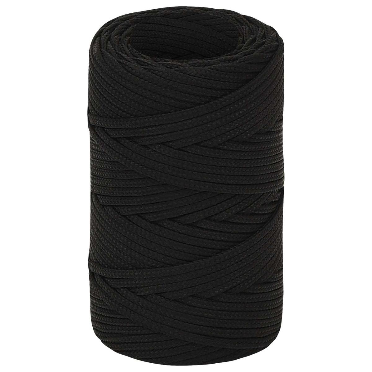 Multifunktionelt universaltov 2 mm 100 m Sort Polyester