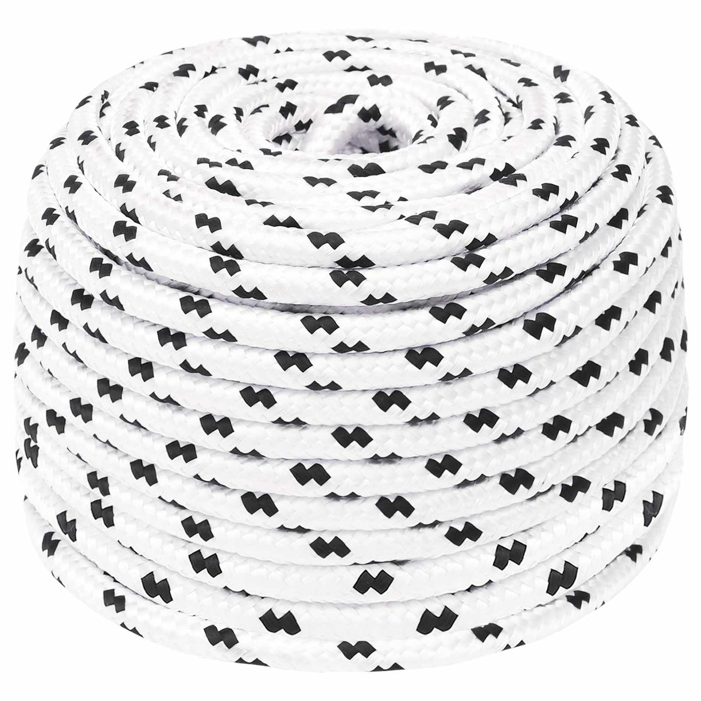 Multifunktionelt universaltov 6 mm 25 m Hvid Polyester