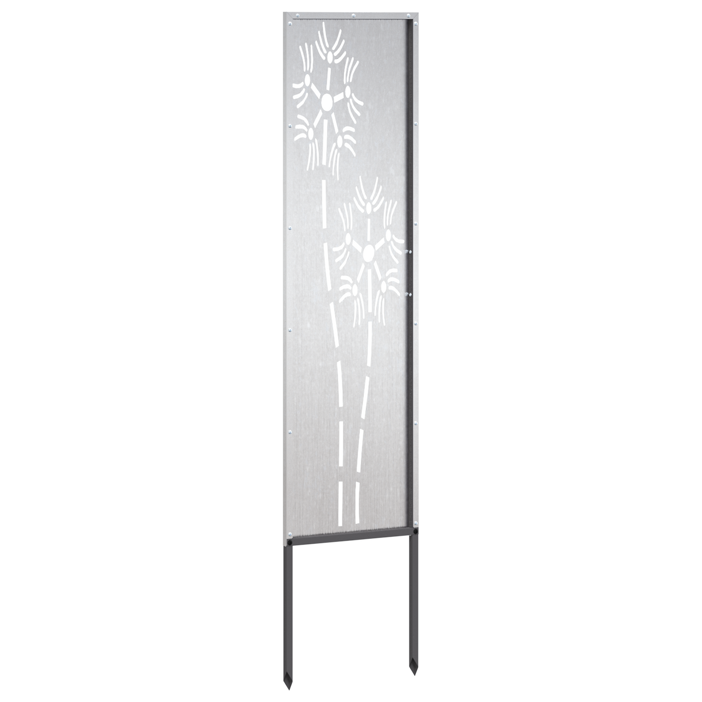 Have privatliv skærm Fretwork Sølv 32 x 140 cm Rustfrit stål