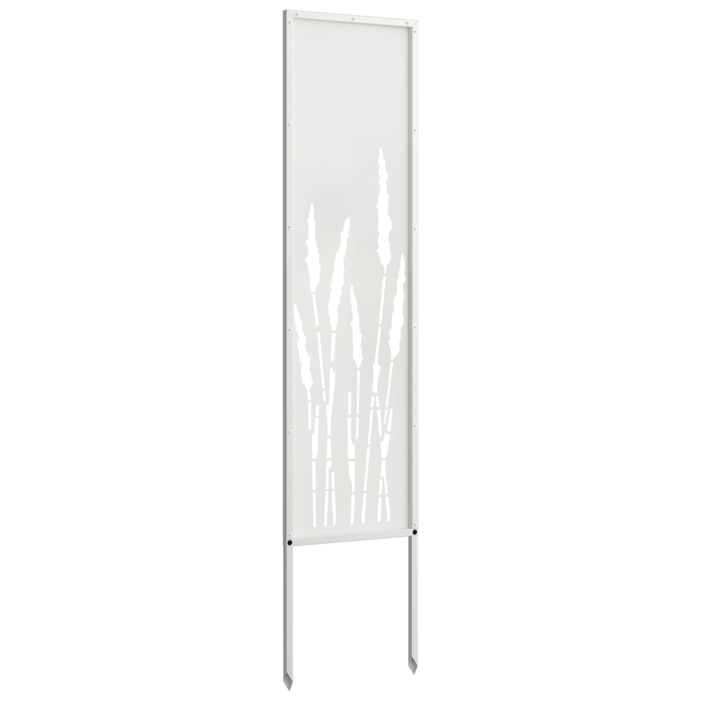 Have privatliv skærm Fretwork Hvid 32 x 140 cm Koldvalset stål