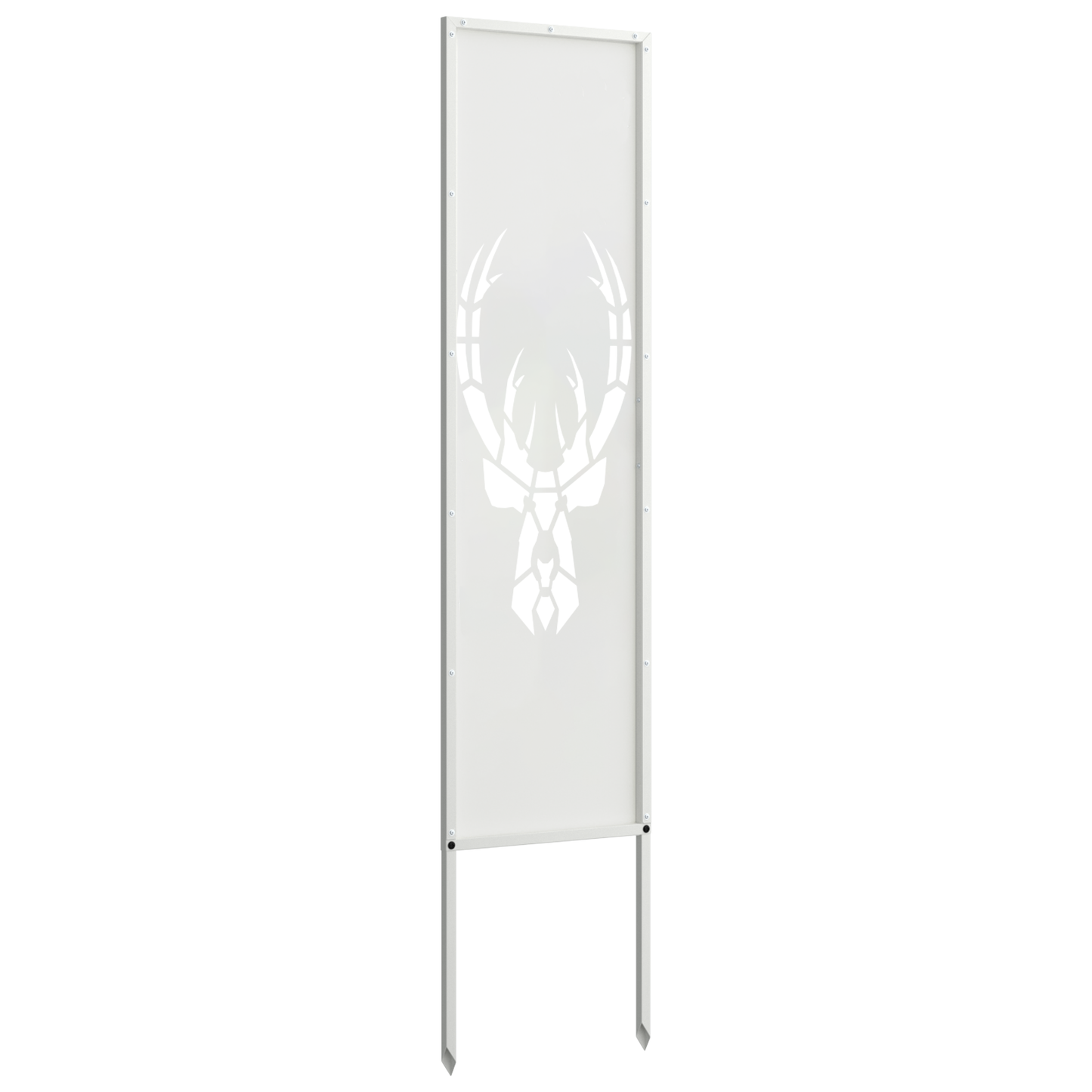 Have privatliv skærm Dyreprint Hvid 32 x 140 cm Koldvalset stål