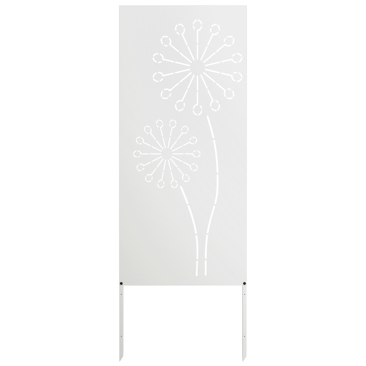 Have privatliv skærm Fretwork Hvid 50 x 140 cm Koldvalset stål