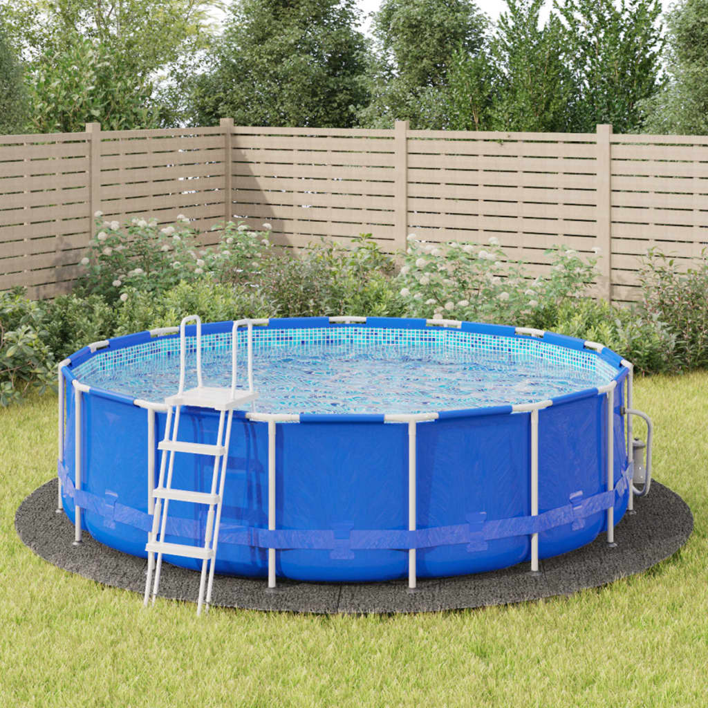 poolunderlag Ø500 cm polyester-geotekstil lysegrå