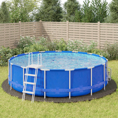 poolunderlag Ø550 cm polyester-geotekstil lysegrå