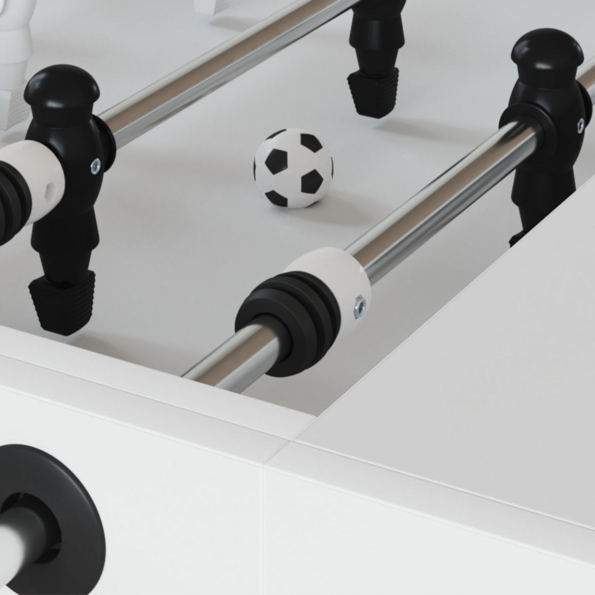 Foosball Bord Bumper 16 stk. Sort 3 x 3 x 2 cm TPE