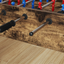 Foosball Bord Endestykker 10 stk. Sort 1,5 x 1,5 x 1 cm PP