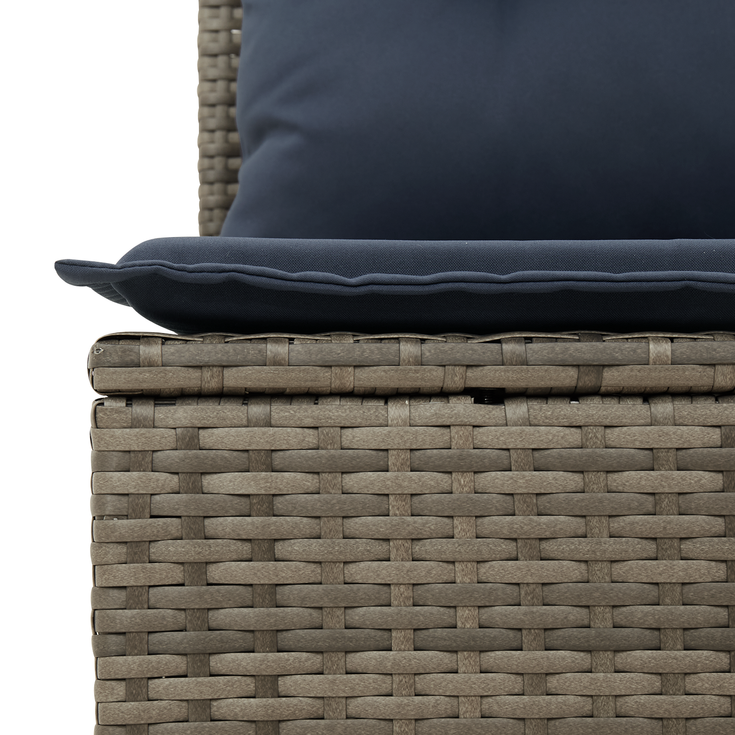| Havemøbelsofa | med pude Grå 124 x 62 x 69 cm polyrattan