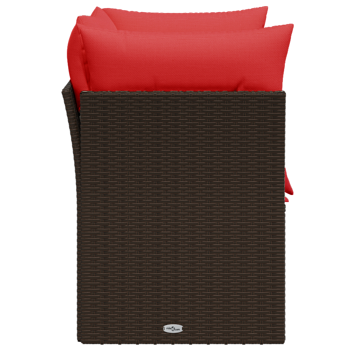 | Havemøbelsofa | med pude Brun 124 x 62 x 69 cm polyrattan