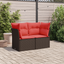 | Havemøbelsofa | med pude Brun 124 x 62 x 69 cm polyrattan