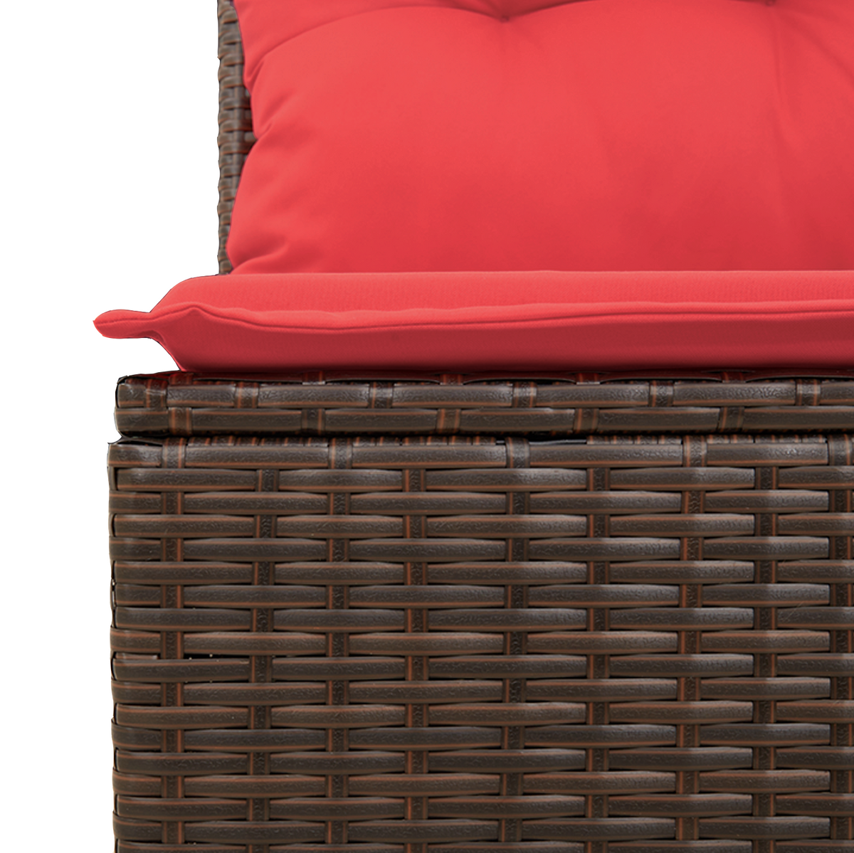 | Havemøbelsofa | med pude Brun 220 x 62 x 69 cm polyrattan