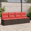 | Havemøbelsofa | med pude Brun 220 x 62 x 69 cm polyrattan