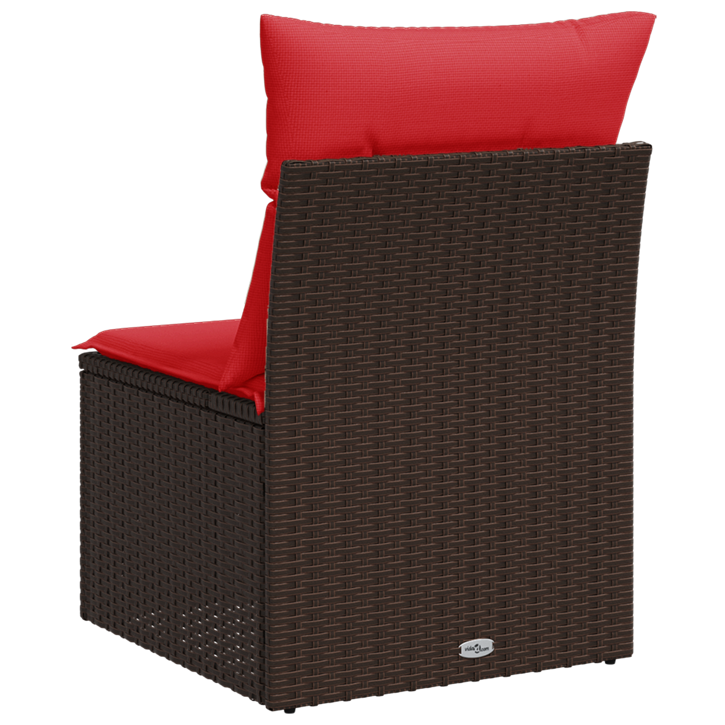 | Havemøbelsofa | med pude Brun 55 x 62 x 69 cm Poly rattan