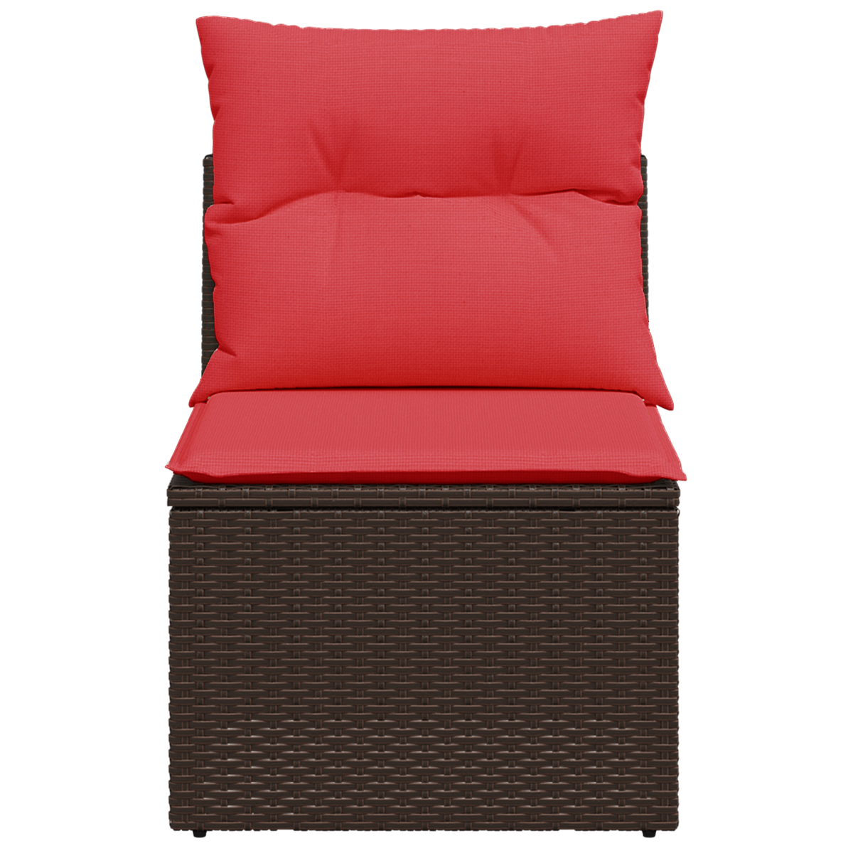 | Havemøbelsofa | med pude Brun 55 x 62 x 69 cm Poly rattan