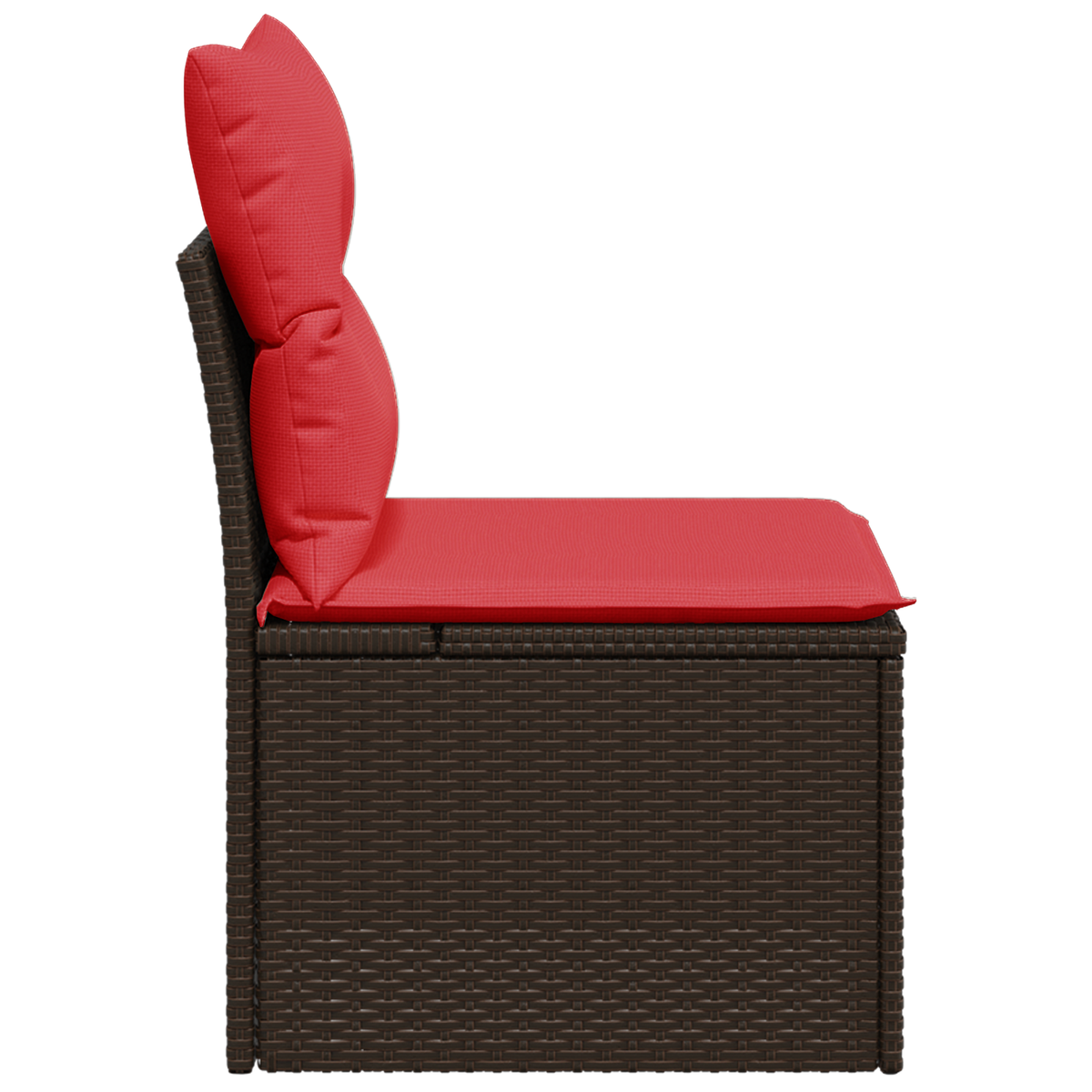 | Havemøbelsofa | med pude Brun 55 x 62 x 69 cm Poly rattan