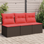 | Havemøbelsofa | med pude Brun 165 x 62 x 69 cm Poly rattan