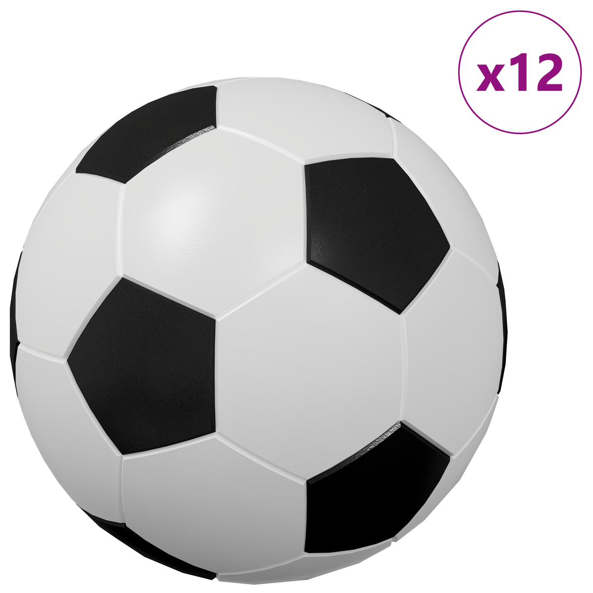 Bordfodbold 12 stk. Hvid 3,6 x 3,6 cm Polypropylen