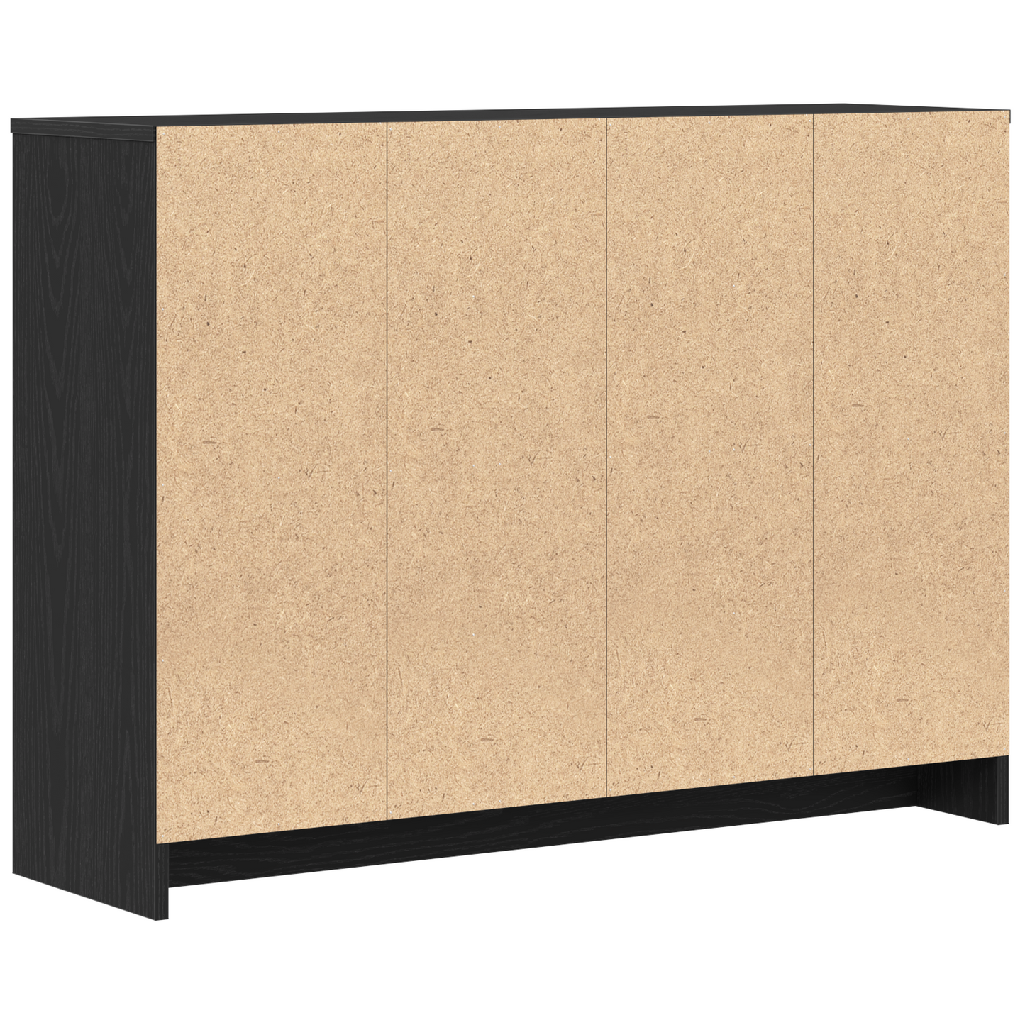 Sideboard Sort 102 x 29.5 x 75 cm Konstrueret træ