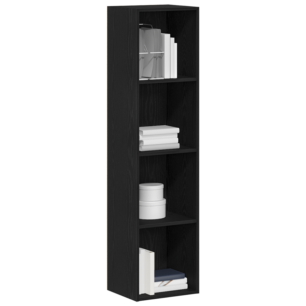 | Bogskab | Sort eg 36 x 30 x 143 cm Konstrueret træ