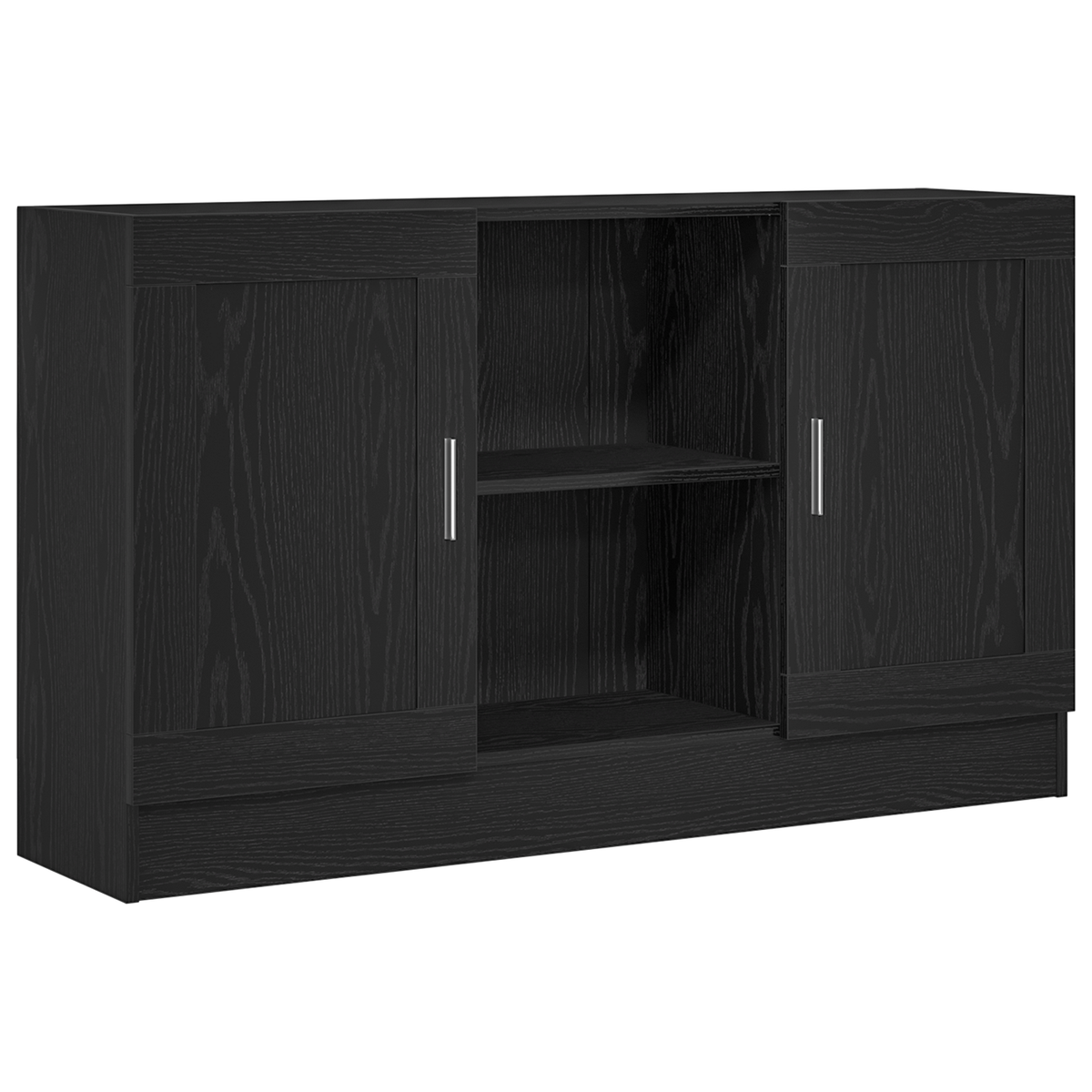 Sideboard Sort eg 120 x 30,5 x 70 cm Konstrueret træ