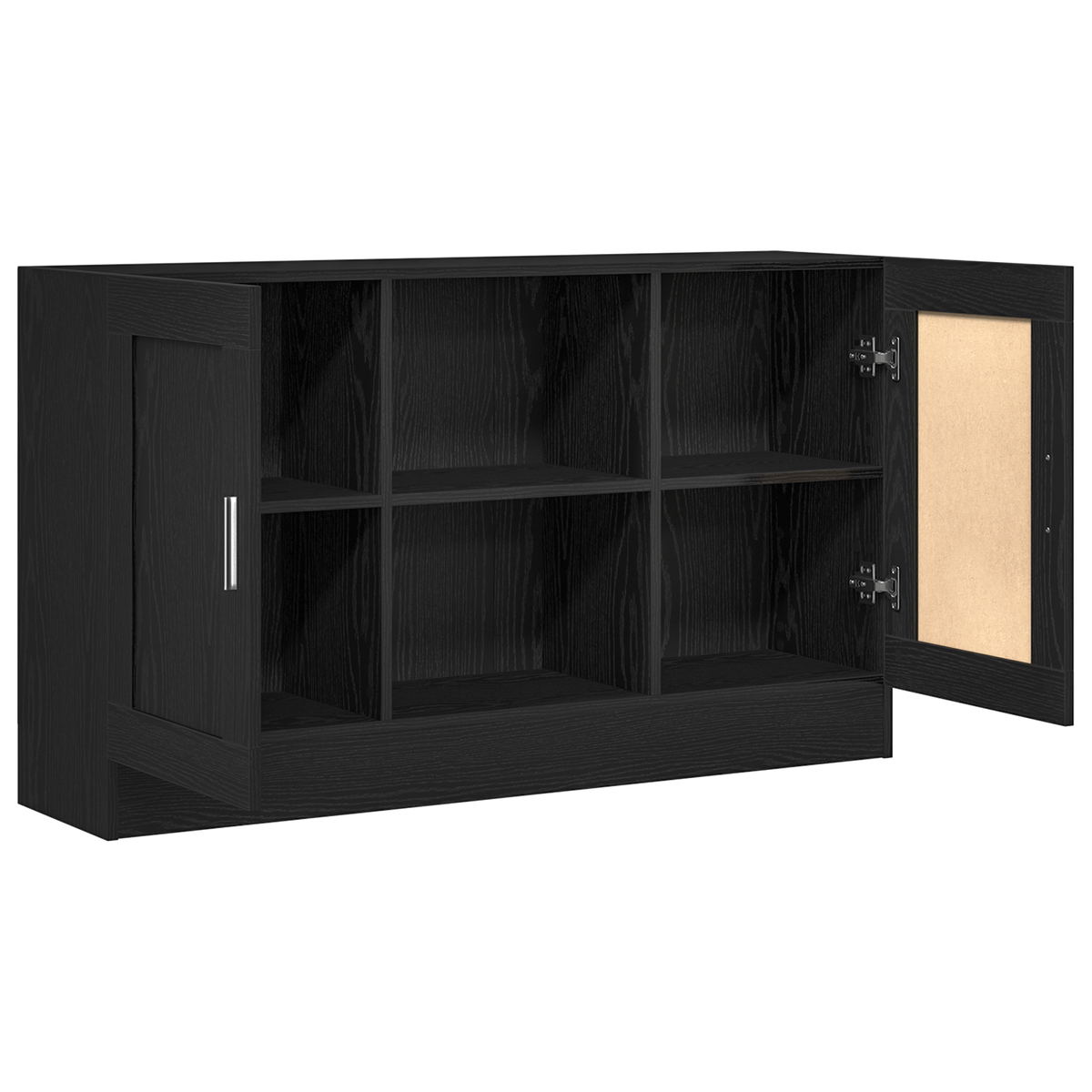 Sideboard Sort eg 120 x 30,5 x 70 cm Konstrueret træ